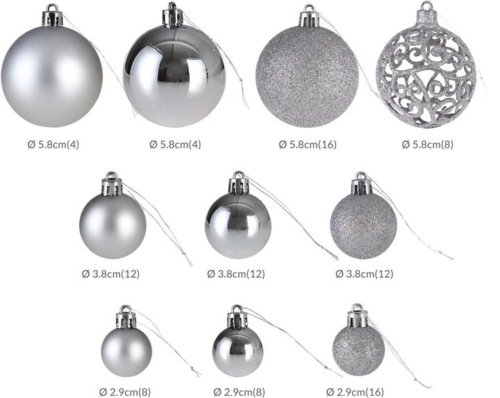 Immagine prodotto Deuba Palle dell'albero di Natale (100 -parte)