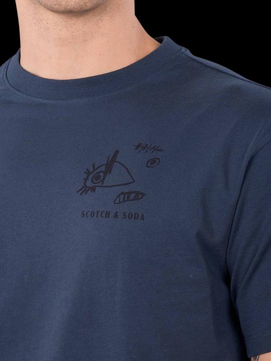 Produktbild Scotch & Soda Regular fit front and back artwork T-shirt (S)
