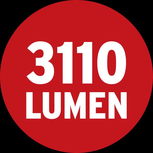 Actual product image Brennenstuhl LED spotlight AL 3050 with PIR (30W, 3110lm, 3000K, IP44, LED floodlight for wall mounting with (3110 lm)