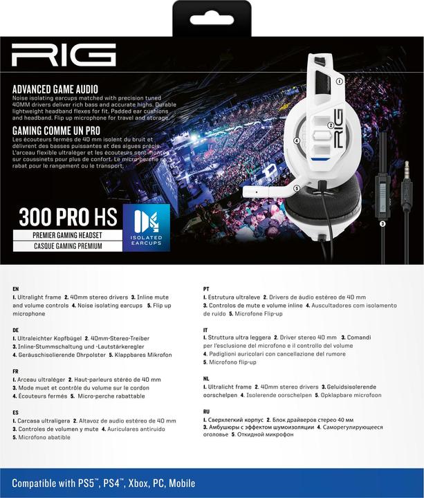 Produktbild Nacon Gaming RIG 300 PRO HS (Kabelgebunden)