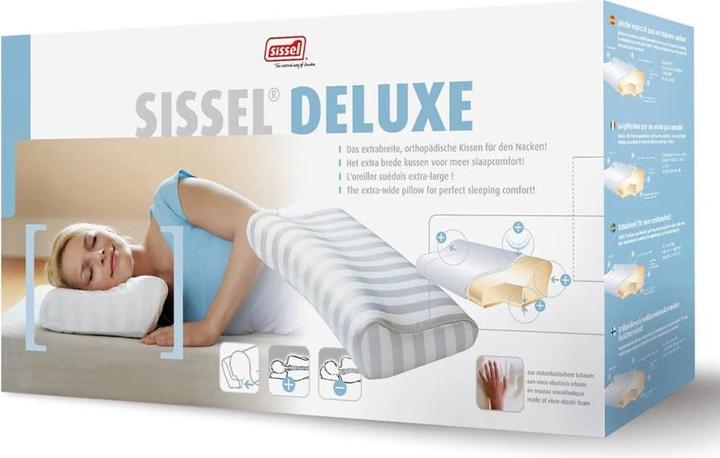 Actual product image Sissel Soft Deluxe neck cushion with satin cover 63 x 33 cm (63 x 33 cm)