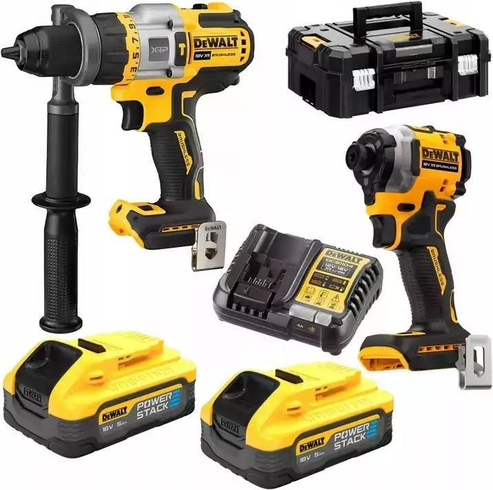 Actual product image DeWalt COMBO KIT 18V DCK2052H2T (DCD805+DCF850) 2x5.0Ah POWERSTACK TSTAK