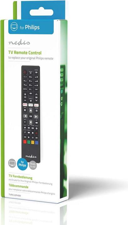 Produktbild Nedis Ersatz Fernbedienung | Passend für: Philips | Vorprogrammiert | 1 Gerät | Amazon Prime / Netfl (Gerätespezifische Fernbedienung)