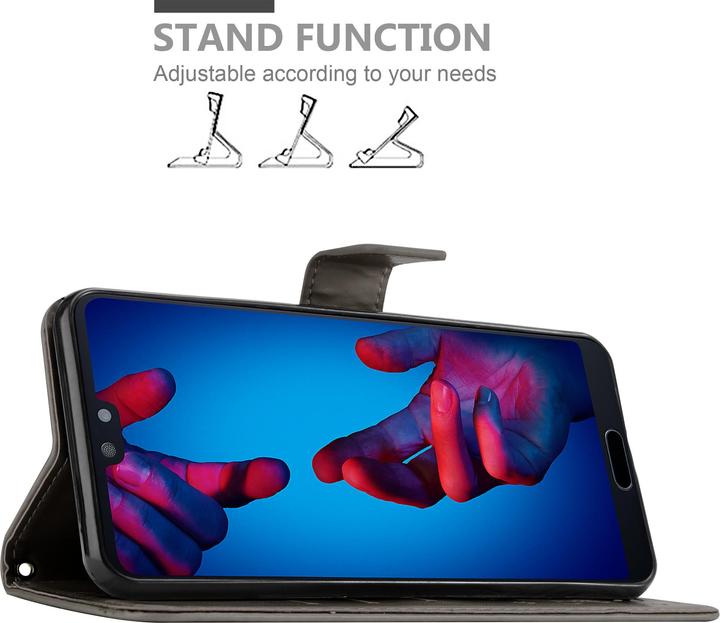 Produktbild Cadorabo Flower Book Cover (Huawei P20)