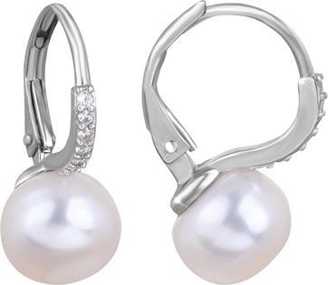 Image du produit JVD Charmants boucles d'oreilles en perle avec zircons SVLE0874XH2P100