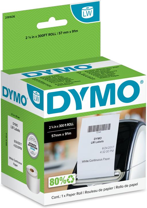Produktbild Dymo Bonrolle, nicht klebend, 57 mm x 91 m (endlos)