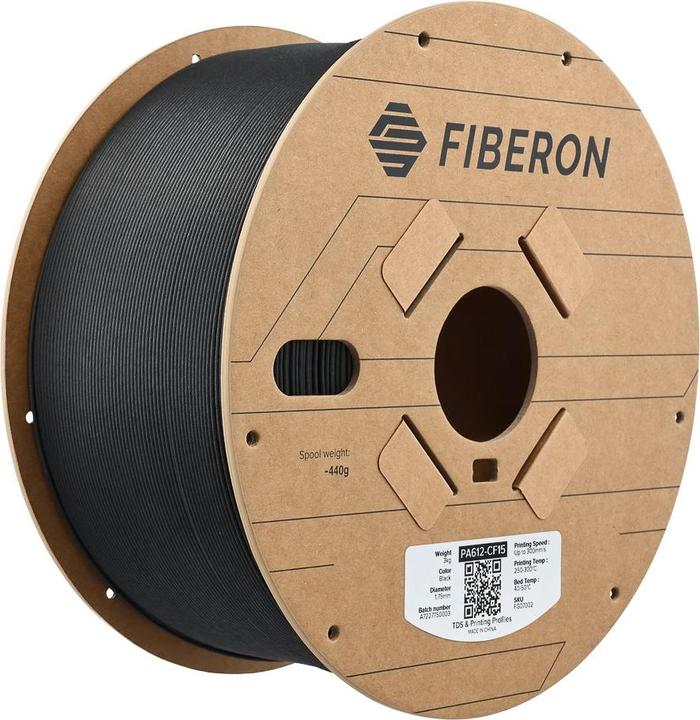 Produktbild Polymaker PA612-CF15 1,75mm BLACK 3kg (1.75 mm, 3000 g, Schwarz)