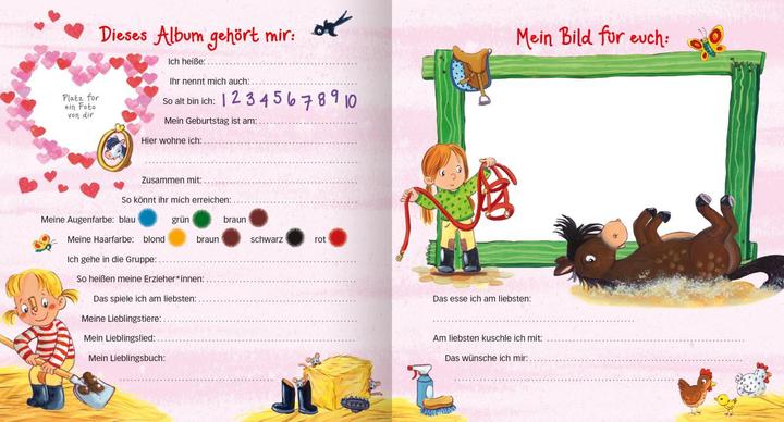 Produktbild Freundebuch Kindergarten Pferde (Deutsch, Sabine Kraushaar, 2020)