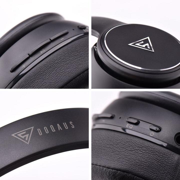 Image du produit Doqaus Casque filaire Casque sans fil bluetooth DESIGN 3 noir (65 h, Sans fil)