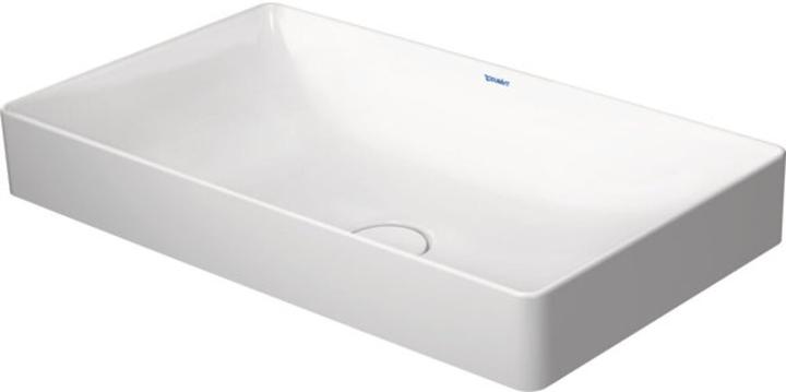 Duravit Aufsatzbecken DURASQUARE o ÜL o HLB geschliffen 600x345mm weiss WG (345 mm, 600 mm)