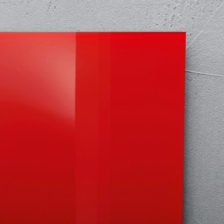 Actual product image Sigel Glass whiteboard 120x90cm red magnetic Artverum