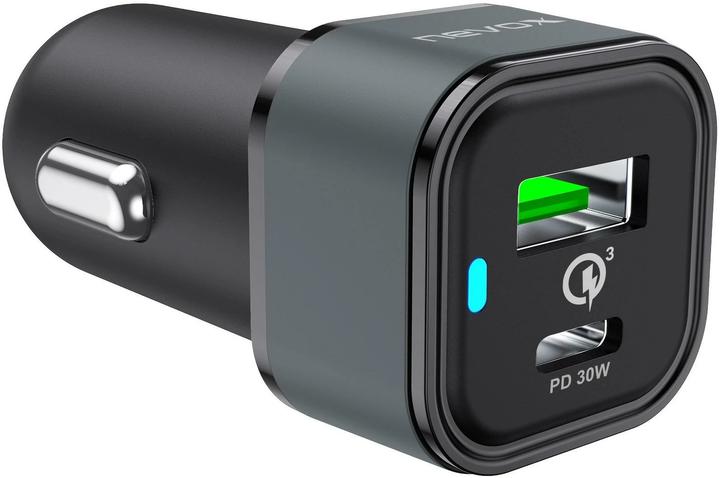 Nevox Caricabatteria da auto USB doppio