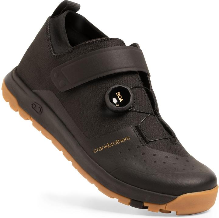 Crankbrothers Mallet Trail Schuh, Boa, black/gold/gum, 42 (EU) | 9 (US) (42)