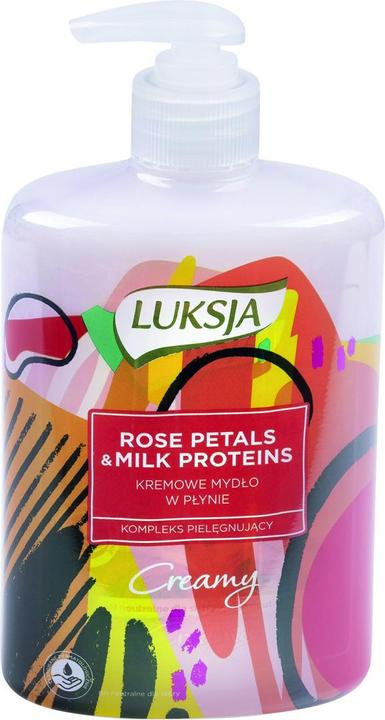 Produktbild Luksja Cremige Flssigseife mit Milch und Rosenblten, 500ml (Flüssigseife, 500 ml)