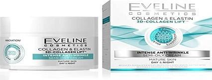 Immagine prodotto Eveline 3D Collagen Lift półtłusty krem silnie przeciwzmarszczkowy do cery dojrzałej 50ml (50 ml, Crema 24h)