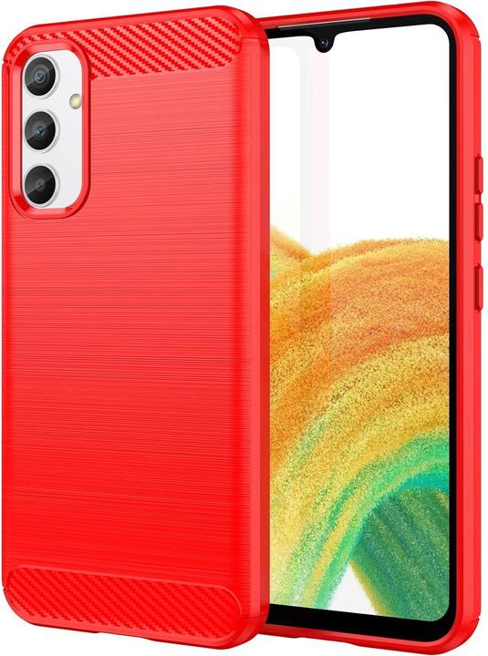 Actual product image König Design Case Mobile Protection for Google Motorola Samsung Xiaomi Case Cover Carbon Optics (Samsung Galaxy A34 5G)