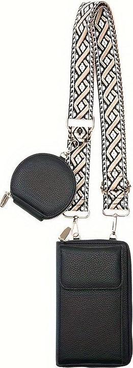 Produktbild Only-Bags.Store 2-in-1 Crossbody Umhängetasche mit Münzfach, trendige Handytasche im Casual-Stil, einfache
