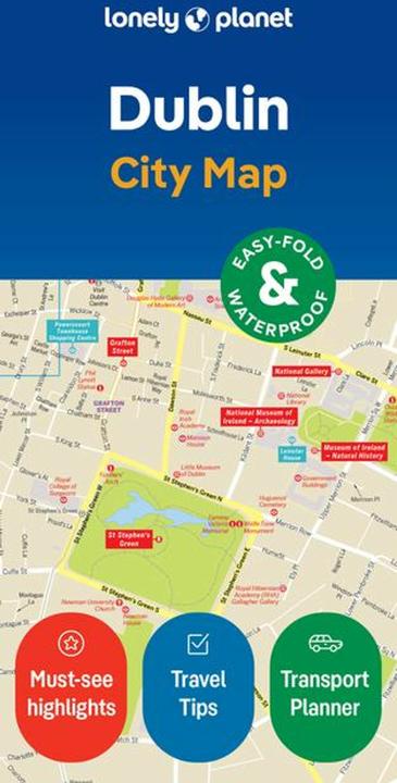Produktbild Dublin City Map (Englisch, Lonely Planet, 2024)