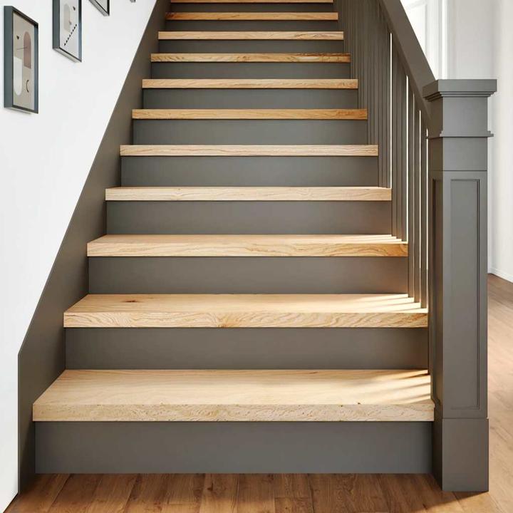Produktbild VidaXL Treppenstufen 4 Stk. Unbehandelt 100x25x2 cm Massivholz Eiche