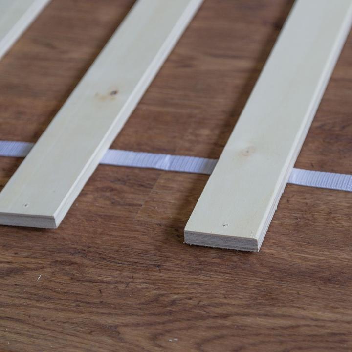 Actual product image Floki24 Slatted frame - 160 x 200 cm - Rolling slatted frame solid pine bed Rolling frame