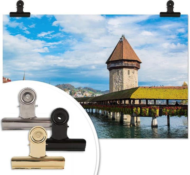 Image du produit Trenddeko Pont en bois à Lucerne (60 x 40 cm)