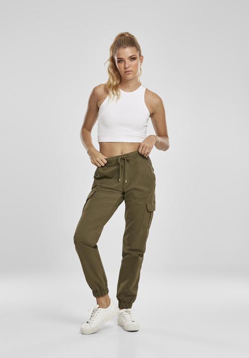 Image du produit Urban Classics Ladies High Waist Cargo Jogging Pants (M)