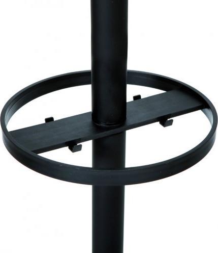 Actual product image Alba Coat rack PMSTAN3 N, 8 hooks, black with 8 black coat hooks made of plastic, with 2 abn