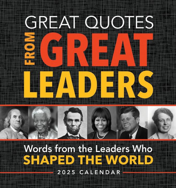 Produktbild 2025 Great Quotes From Great Leaders Boxed Calendar (Englisch)