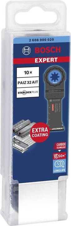 Actual product image Bosch Professional Zubehör Expert MetalMax PAIZ 32 AIT blade for multifunctional tools, 50 x 32 mm, 10 pcs.