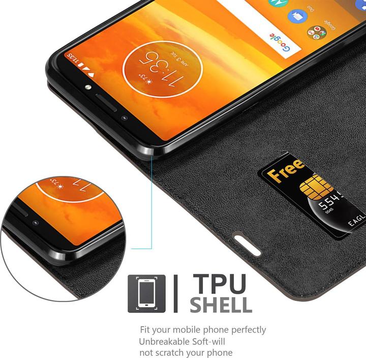 Produktbild Cadorabo Book Invisible Magnet Cover (Motorola Moto E5 Plus)