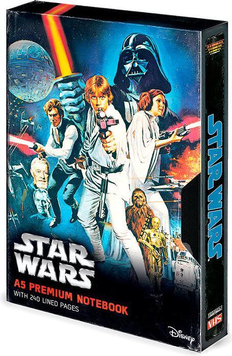 Actual product image Pyramid Star Wars: A New Hope - Premium A5 Notebook (A5, Lined)
