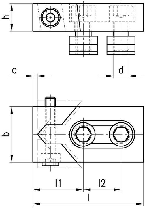 Actual product image Amf Low height clamping jaws Bull