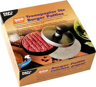 Produktbild Papstar Trennpapiere für Burger Pattiesweiss