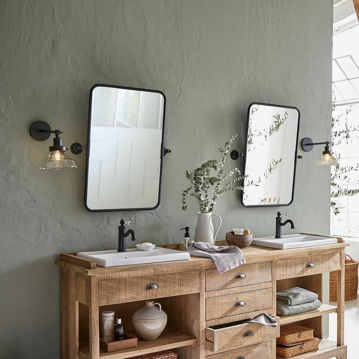 Image du produit Loberon Applique Manel noir/clair (E27)