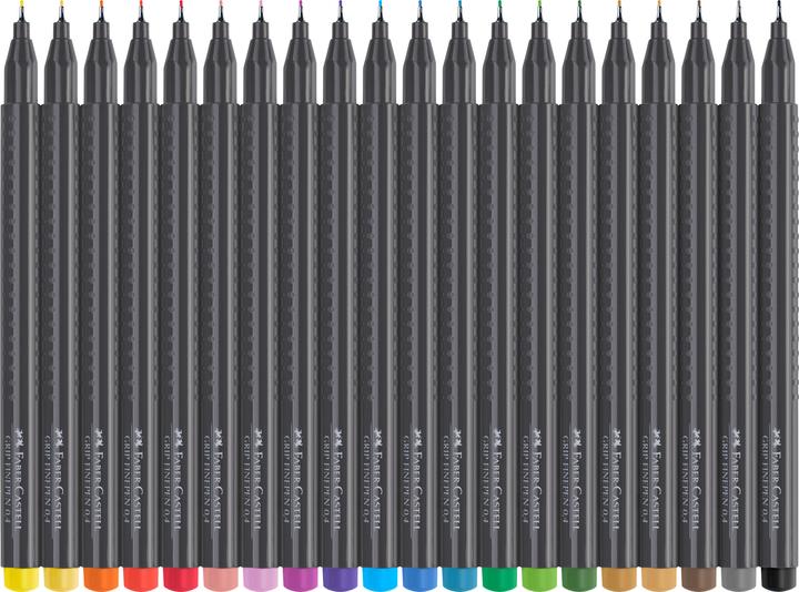 Produktbild Faber-Castell Fineliner Grip Set (Mehrfarbig, 20 x)