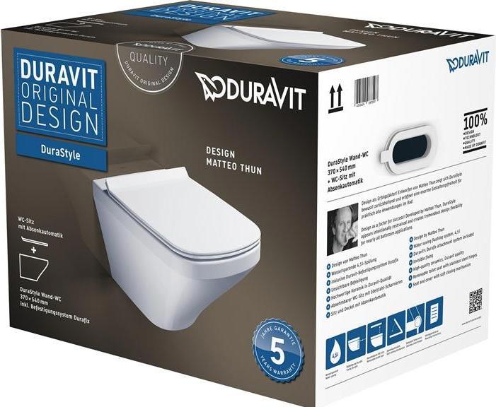 Actual product image Duravit Wall-hung WC set DURASTYLE white