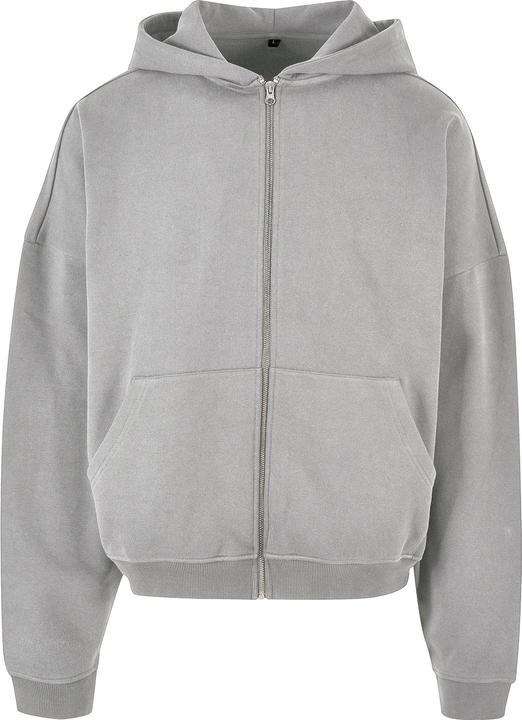 Build Your Brand 90s Hoodie mit durchgehendem Reissverschluss