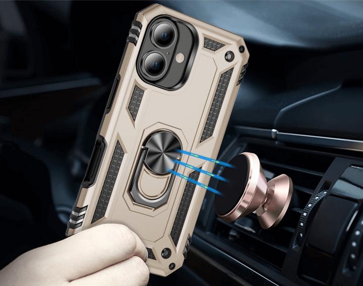 Produktbild Cover-Discount iPhone 16 - Robustes Back Cover mit Kickstand (Apple iPhone 16)