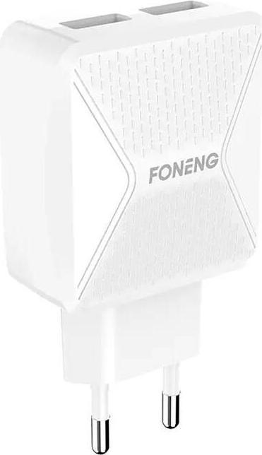 Actual product image Foneng EU35 2x USB nástěnná nabíječka USB to Lightning 2,4A cable (bílý) (12 W)