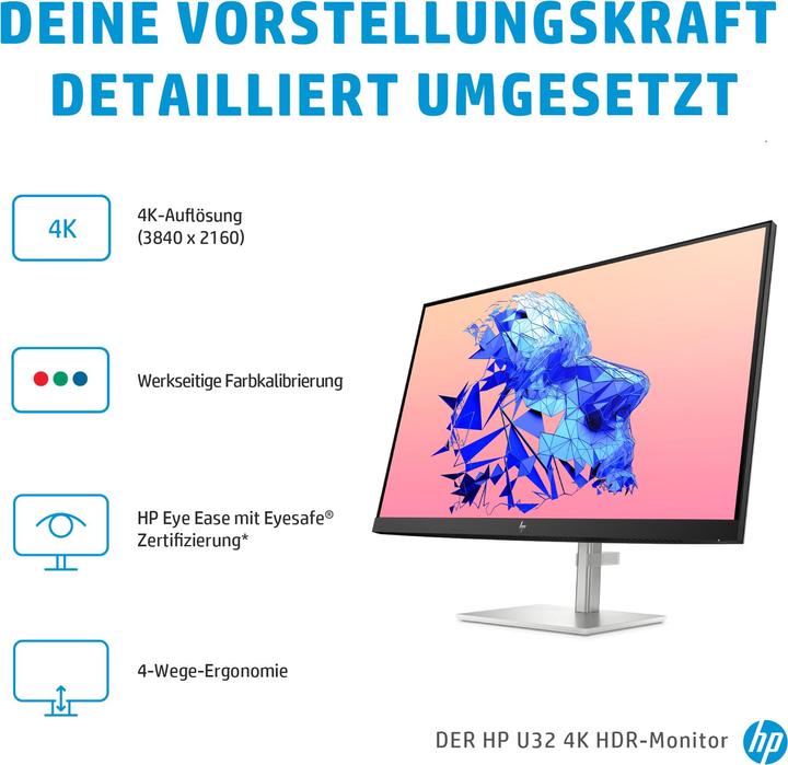 Actual product image HP U32 (3840 x 2160 Pixels, 31.50")