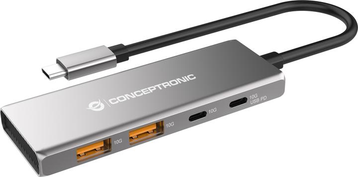 Conceptronic HUBBIES15G (USB-C, 4 Ports)