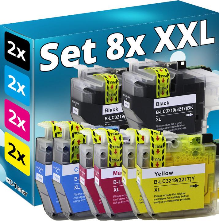 Produktbild Druckfuxx Set 8x XL TINTE PATRONEN kompatibel BROTHER MFC J5330DW J5335DW J5730DW J5930DW