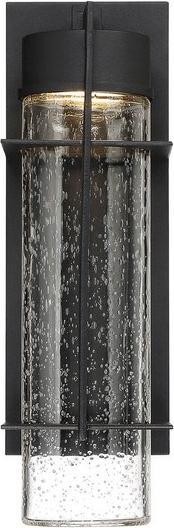 Actual product image Elstead Lighting Eames LED outdoor wall light 37cm Earth Black Clear IP44 (800 lm)