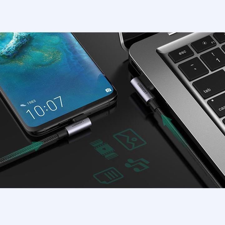 Actual product image Ugreen Right Angle USB C Quick Charging Cable (0.50 m, USB 2.0)