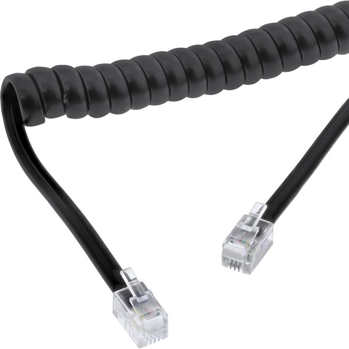 InLine Hörer Spiralkabel