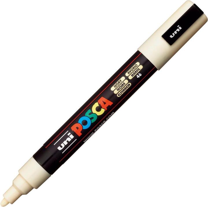 Actual product image Posca Marker PC-5M round tip (Ivory, 2.50 mm, 1 x)