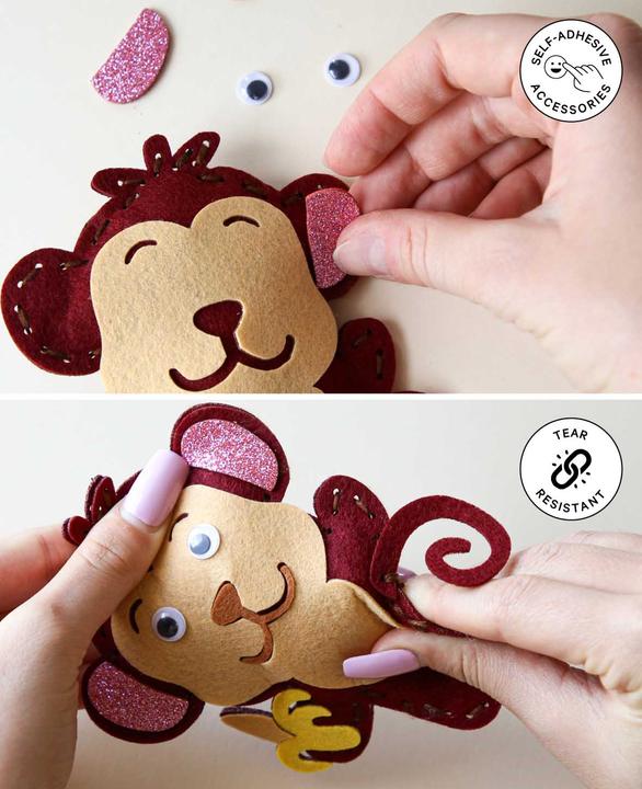 Immagine prodotto I Am Creative Set da cucito in feltro, set completo di animali