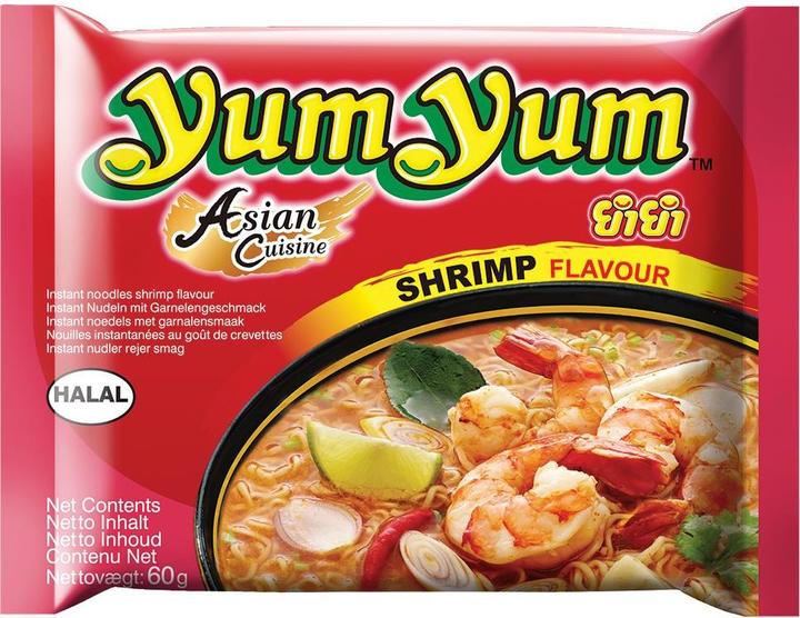 Actual product image YumYum Yum Yum Instant Noodles Shrimp Flavour (60 g)