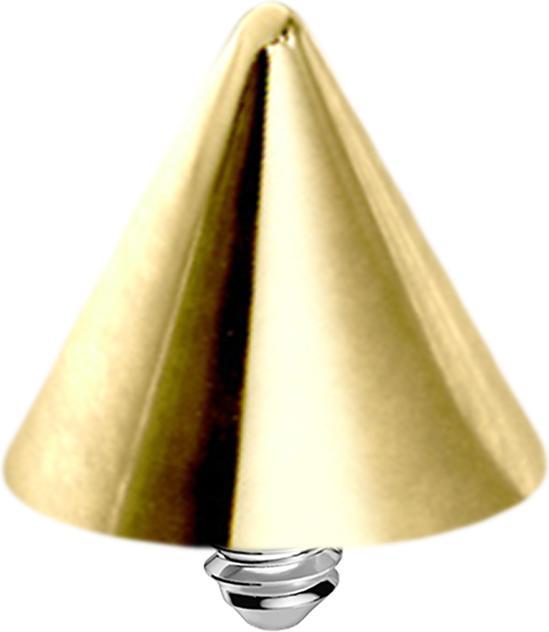 Immagine prodotto Star Piercing Cono di ancoraggio dermico placcato in oro (senza ottone, Acciaio chirurgico 316L)