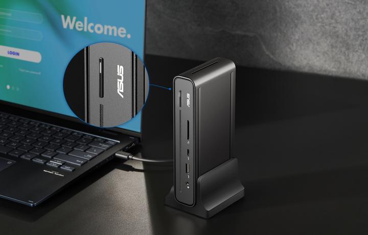 Actual product image ASUS DC300 - Docking station - USB-C - HDMI DP USB-C - 1GbE - 150 Watt (USB-C, 1 Ports)